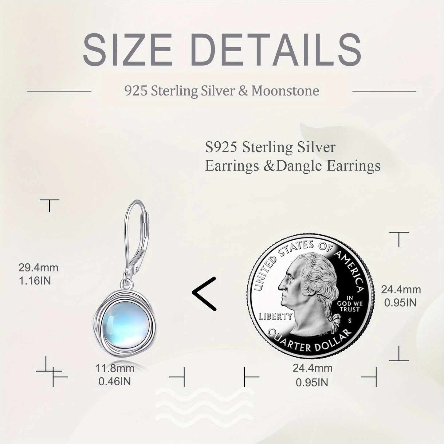 925 Sterling Silvery 8mm Faux Pearl Earrings French Buckle Spiral Dangle Earrings Women'S Pearl Jewelry