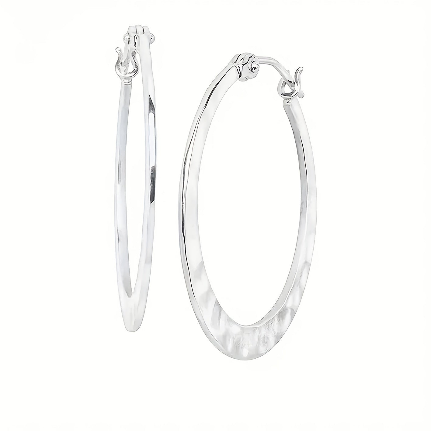 925 Silvery Simple Fashion Unique Ripple Earrings, Water Ripple Indentation Design, Lightweight Texture, Suitable for Daily Commute, Earrings for Women, Jewelry Gifts, Gift Exquisite Gift Box